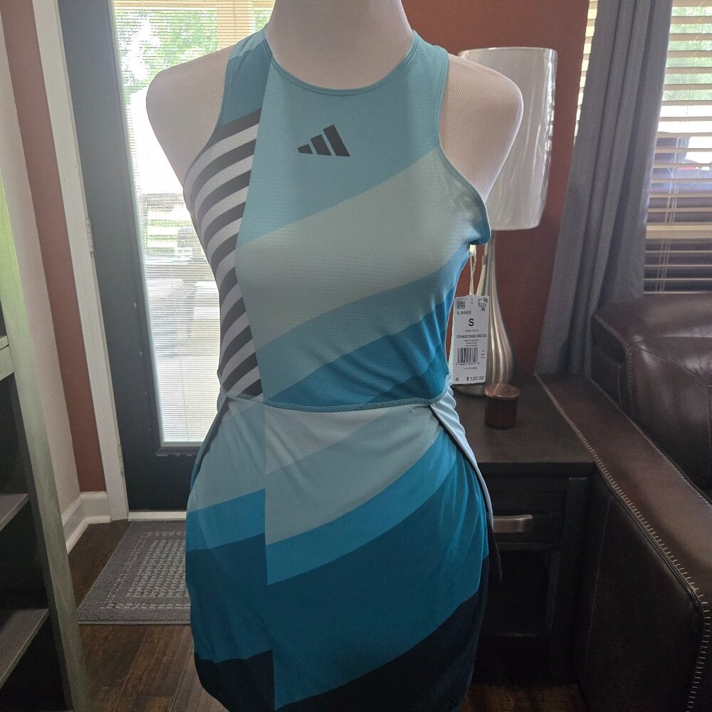 New, Women's Adidas Aero Ready 2023 US Open Tennis Dress, Size S